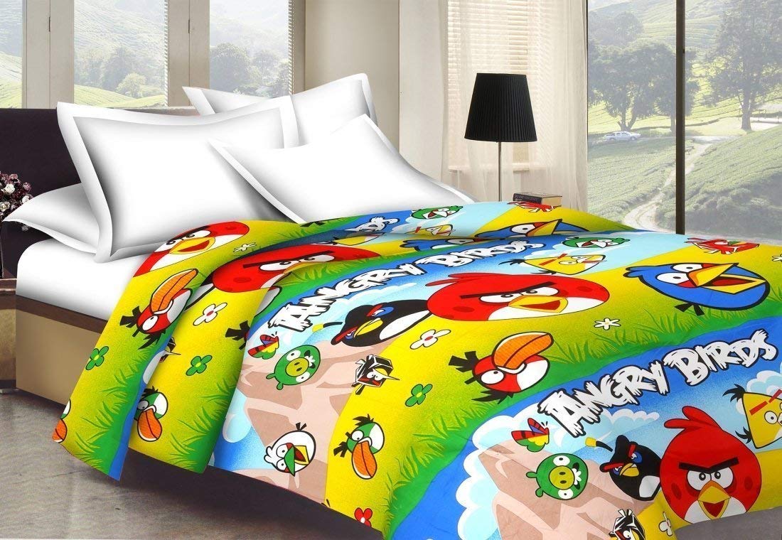 Royal Traders Microfiber Poly Cotton Cartoon Kids dohar only Single Bed Reversible AC Blanket/AC Dohar size140*210 (Single Bed, d 1) 4