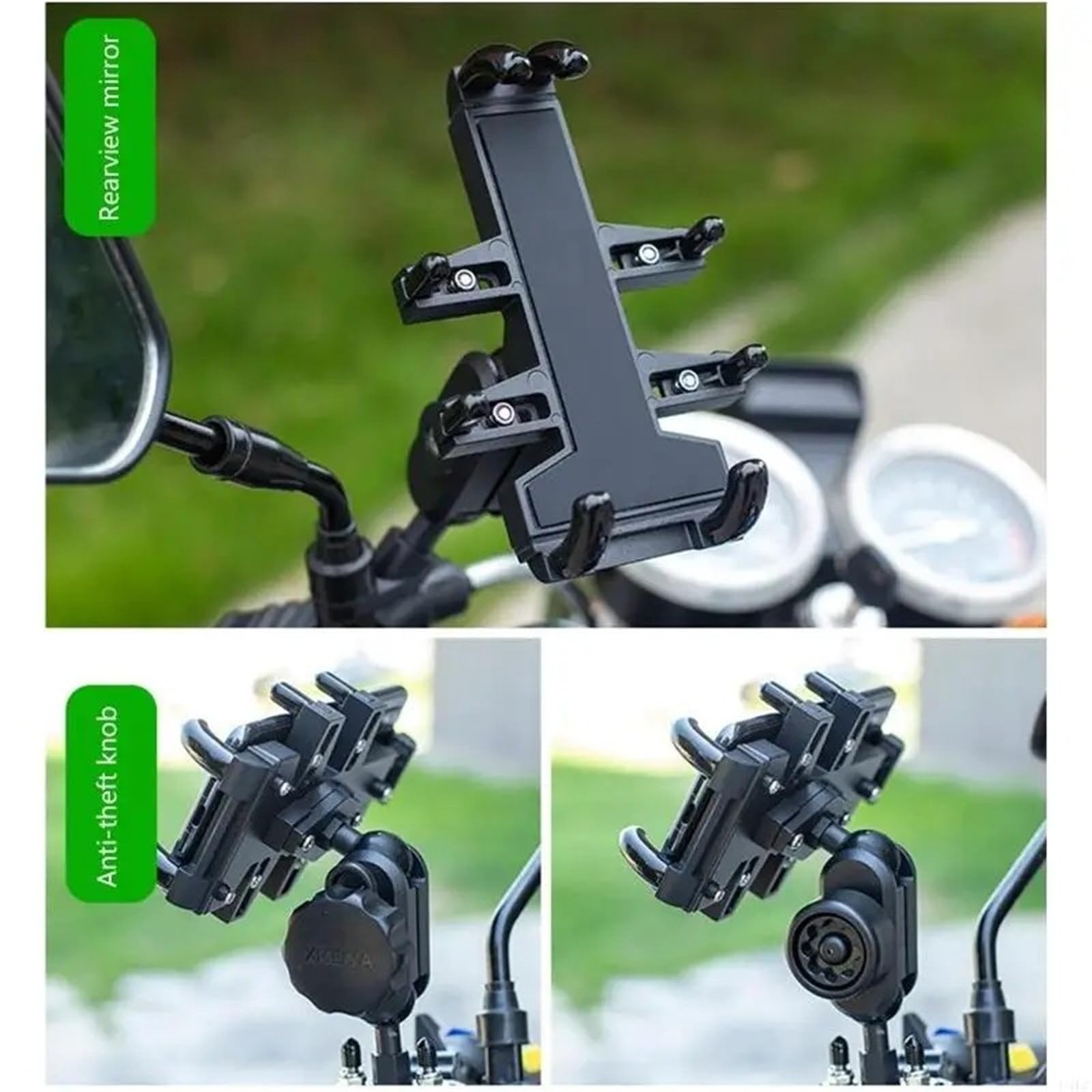 Manubrio Porta Cellulare Supporto Per Telefono Cellulare Per Moto, Per Sport All'aria Aperta(Handlebar)