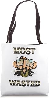 420 Most Wasted Poster - Cannabis, Marijuana, Weed, Pot Tote Bag