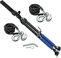 GTMOTOR 10,000 lb Tow Bar with Safety Cable for RV Camper - Blue OX Avail BX7420 Replacement, 2" Black Receiver