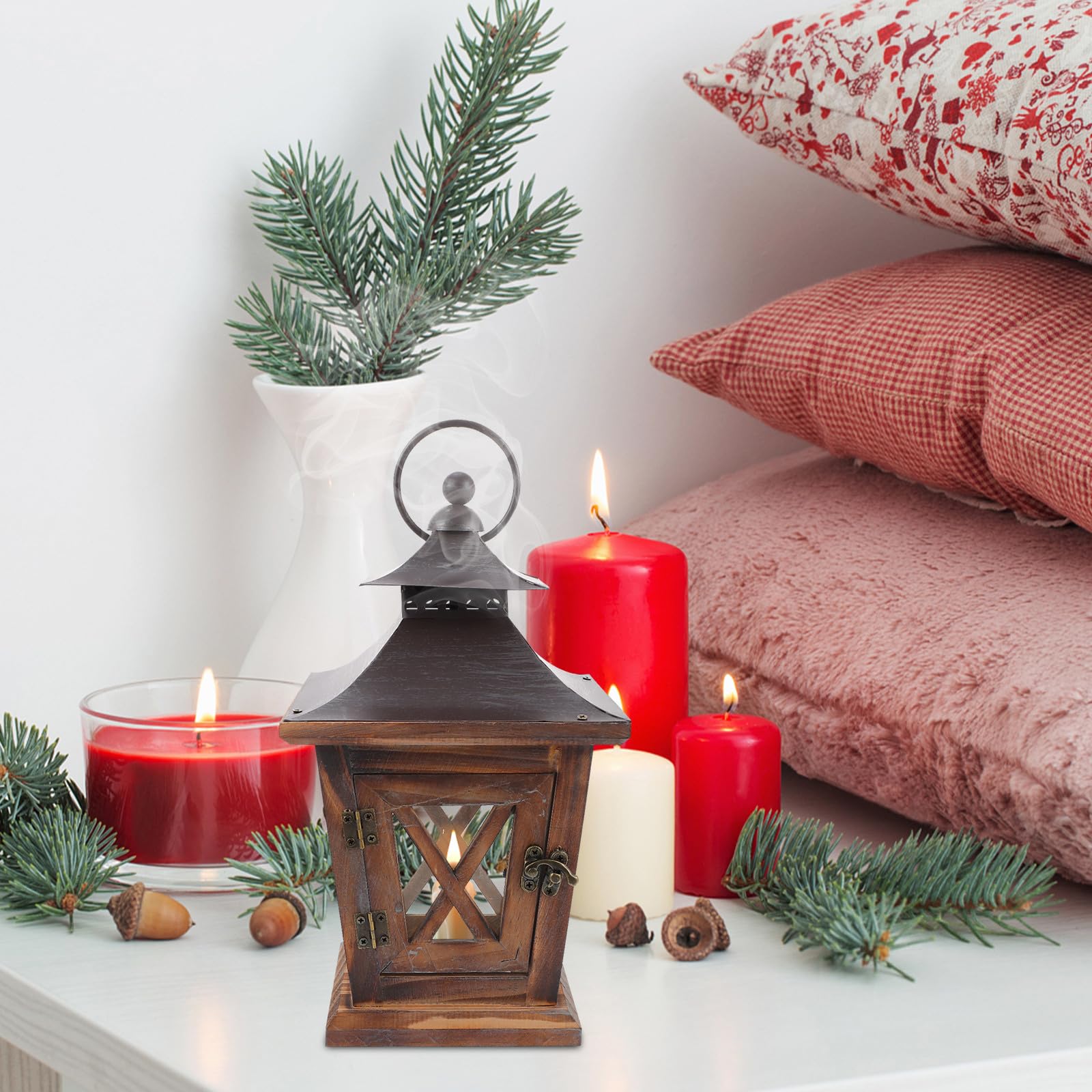 Kerzenständer Retro Tischkerzenhalter Vintage Landhausstil für Wohnzimmer Esszimmer Hochzeitsdeko
