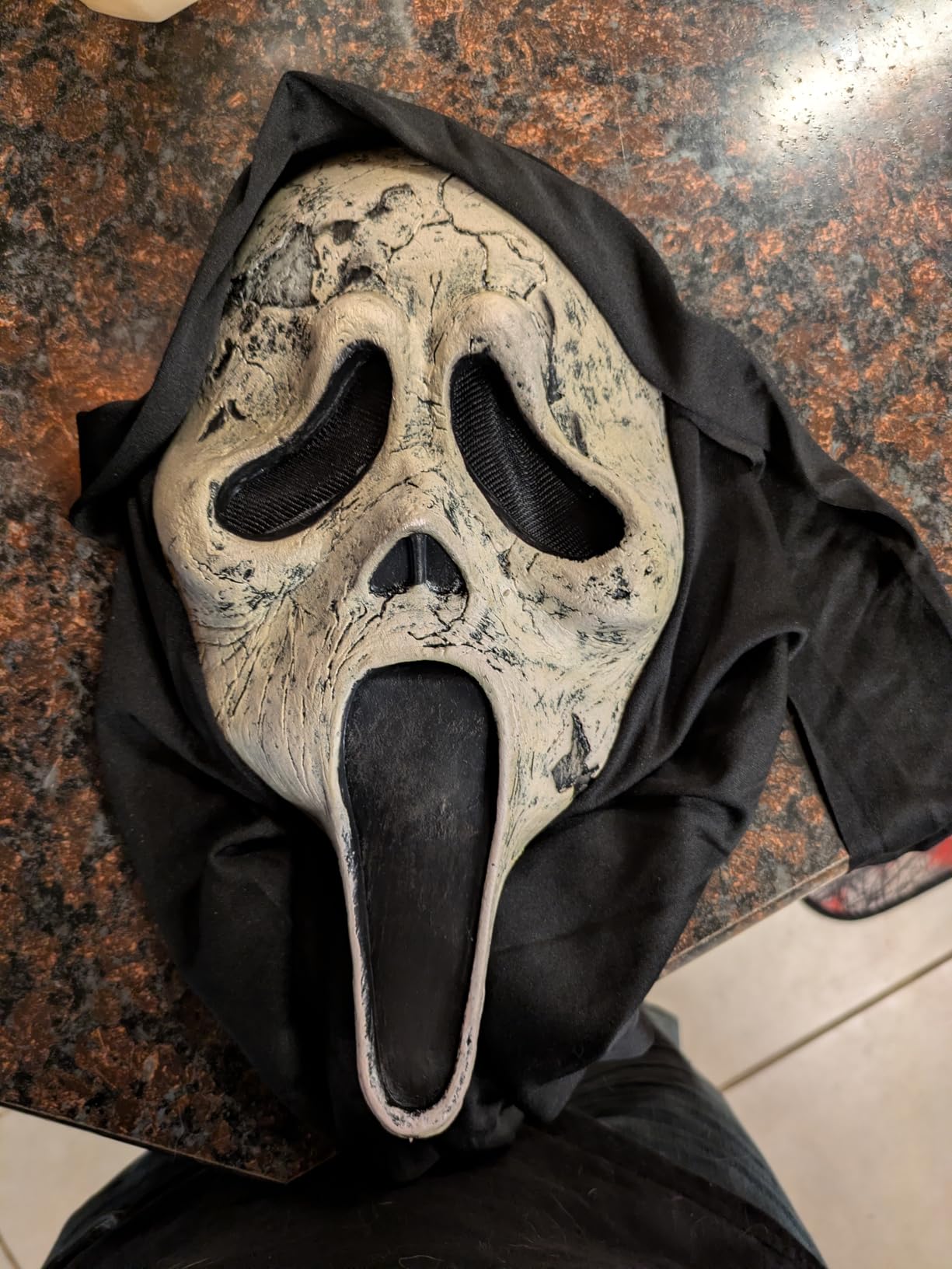 Masque Ghostface Scream Avec Faux Couteau - Déguisement Halloween Adulte, Cosplay, Latex Réaliste - 9