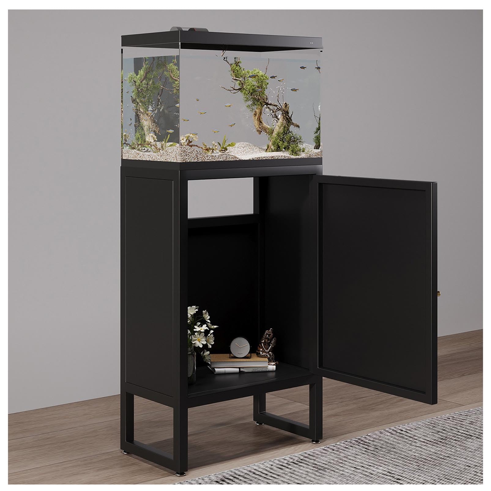 Étagère métallique aquarium solide : fini les fuites avec ce meuble