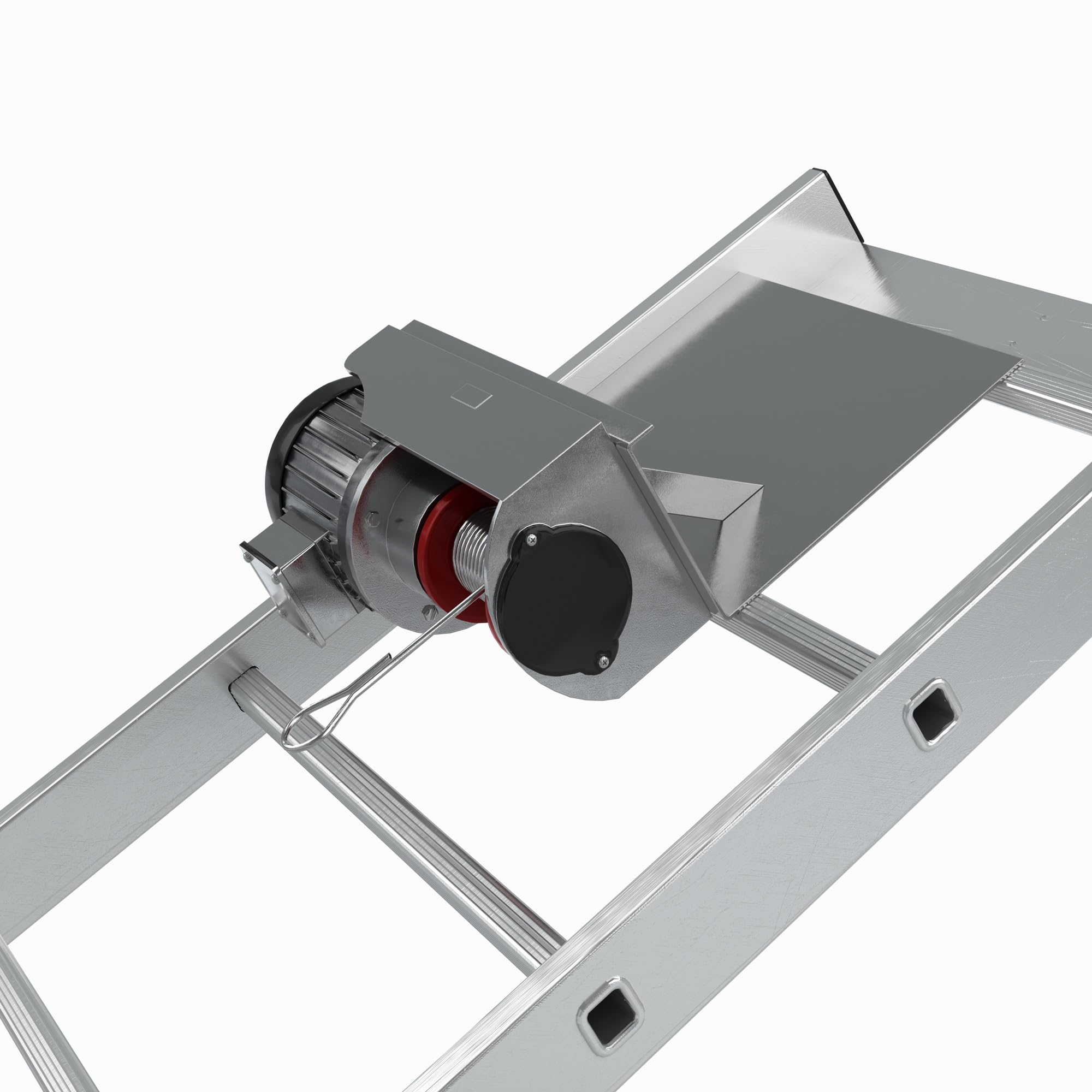 Elevador de Paneles Fotovoltaicos - Altura de Elevación 12 m - Capacidad de Carga Hasta 0,12 t - Dimensiones 63 x 1250 cm - de Aluminio Ligero