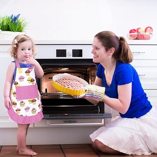 Miniatura 2 de ASPMIZ Delantal para cupcakes, Rosado