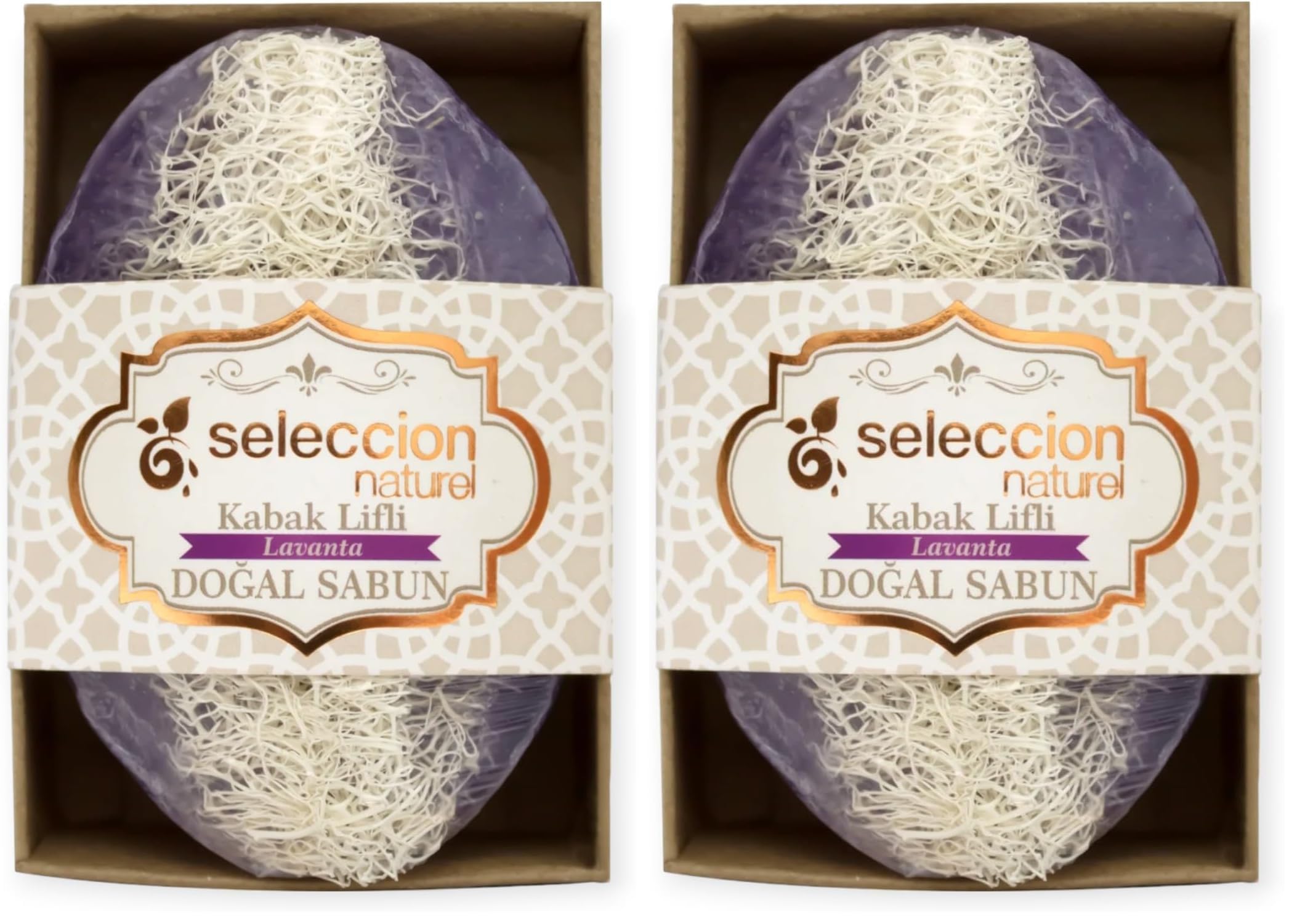 Seleccion Naturel Doğal Kabak Lifli Lavanta Sabun 120 gr (2 paketi)