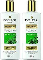2 Shampoo Jaborandi Babosa Naturrê 300ml Força e Crescimento