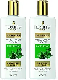 2 Shampoo Jaborandi Babosa Naturrê 300ml Força e Crescimento