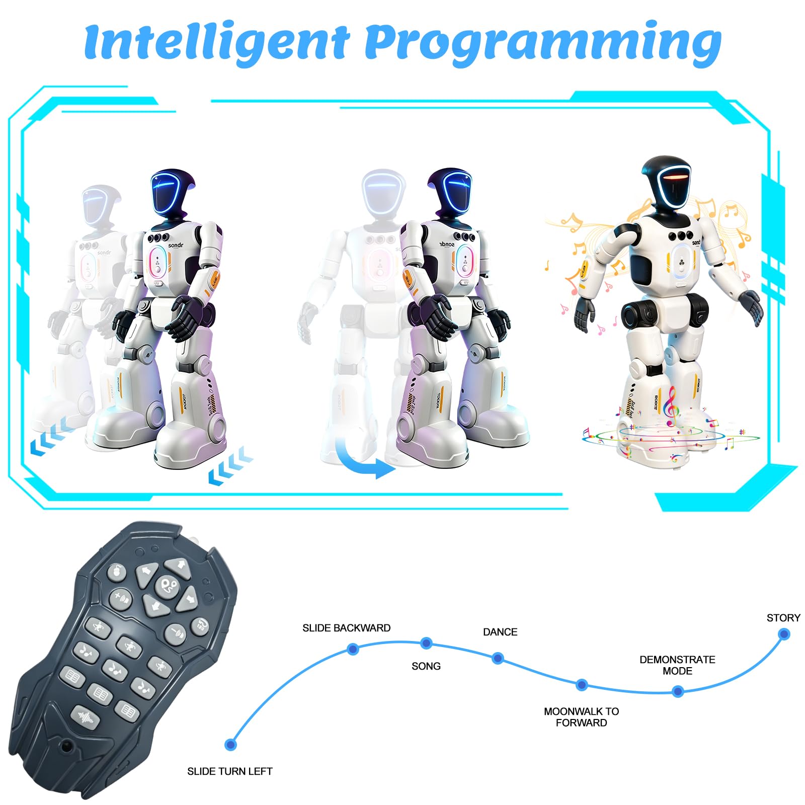 Juguete robot para niños y niñas, juguete RC con sensor de gestos