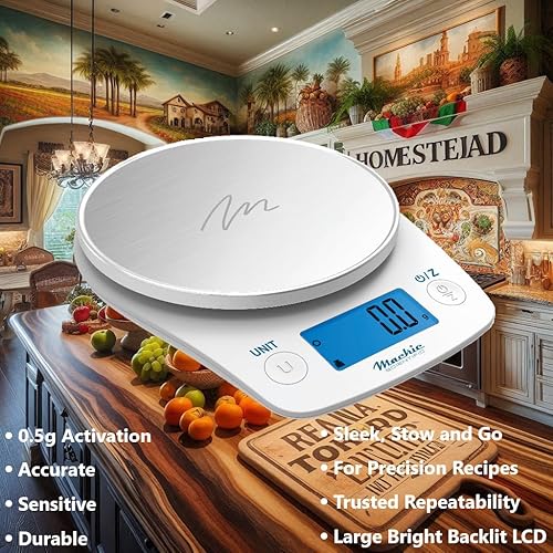 Miniatura 2 de C19, una comana estadounidense, puedes encontrar más barato pero no puedes encontrar mejor, báscula de cocina familiar de 12 libras, tapa de vidrio