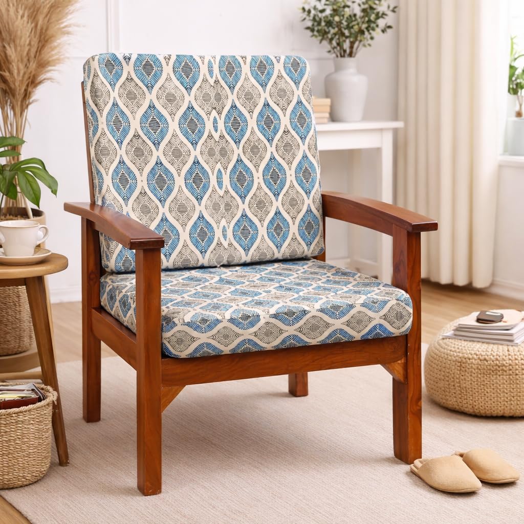 STITCHNEST Stretchable/Spandex Printed Sofa Slip Cover, Pack of 2 (Suitable for 1 Seater Sofa)-image-29