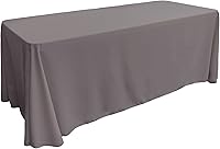Vista 225 de LA Linen - Mantel rectangular de popelina de poliéster