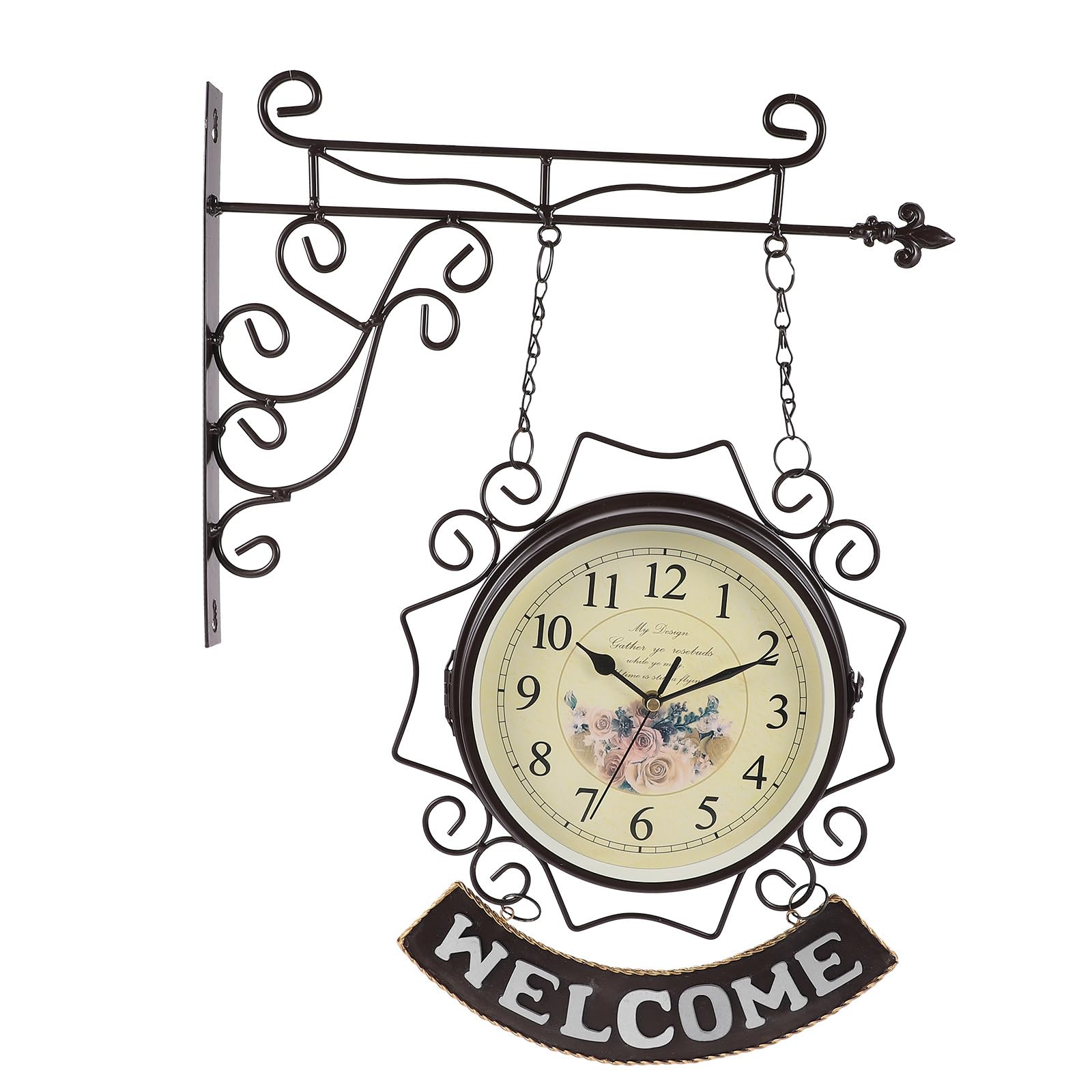 Horloge murale silencieuse rétro pour créer une ambiance apaisante dans la chambre