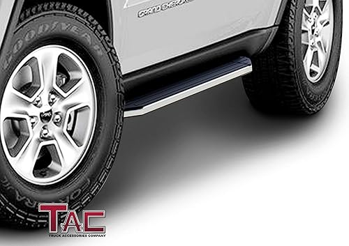 Miniatura 2 de TAC barras Nerf estribos escalones laterales negros de aluminio para Jeep Grand Cherokee 2011-2017 salvo el modelo SRT SUV para Trail Hawk deben