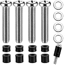 M8 Screws for Samsung TV M8 x 45mm Pitch 1.25mm TV Mounting Bolts Screws with 25mm Long Spacers gallery image