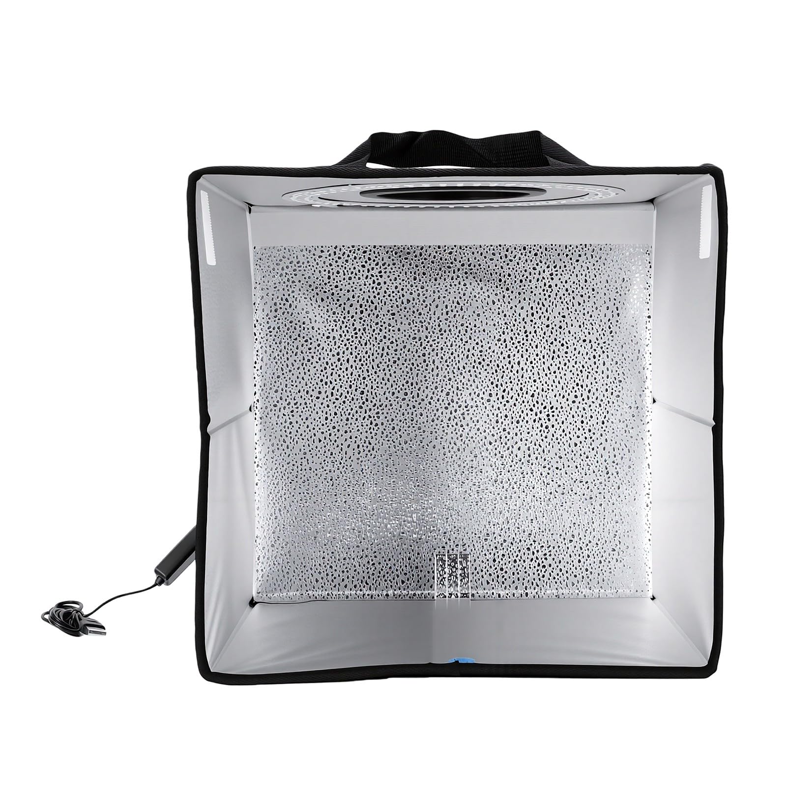 Caja de Luz Fotografica de 30x30x30 Cm para Propietarios Pequenos Negocios Que Toman Fotos Productos 120 LED Regulables Proporcionan Iluminacion Brillante y Uniforme