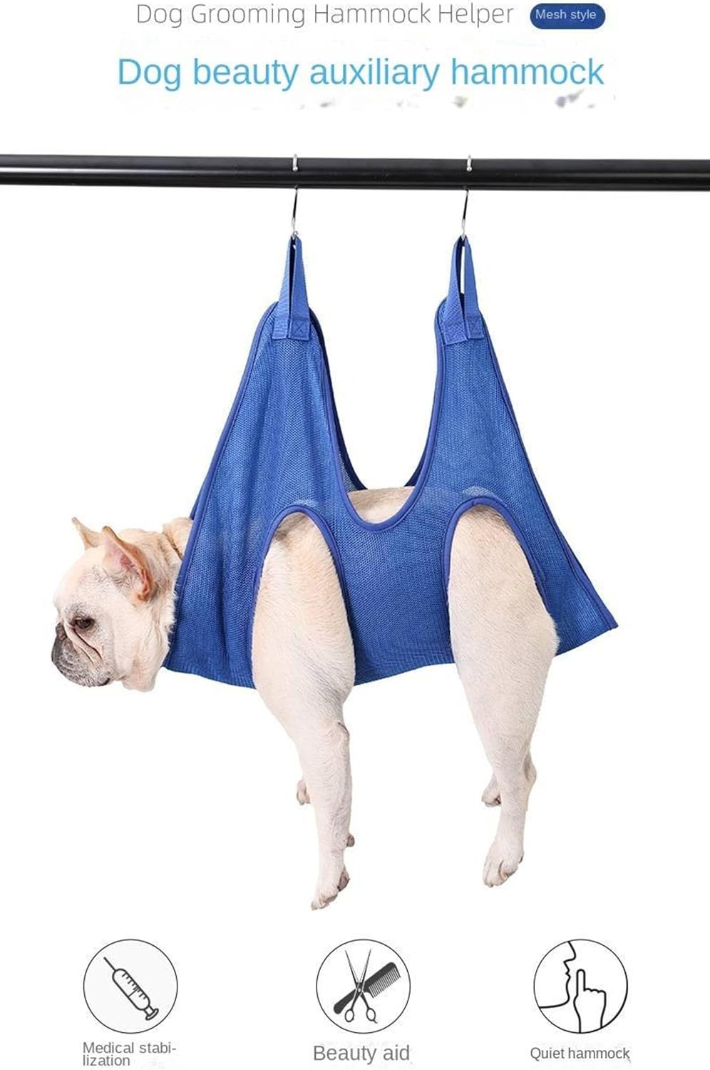 review Dog Beauty Hammock, cat Hammock Sling, Suitable for Cats and Ultra-Small Dogs, Breathable Dog Bondage Bag, Nail Beauty Assistant