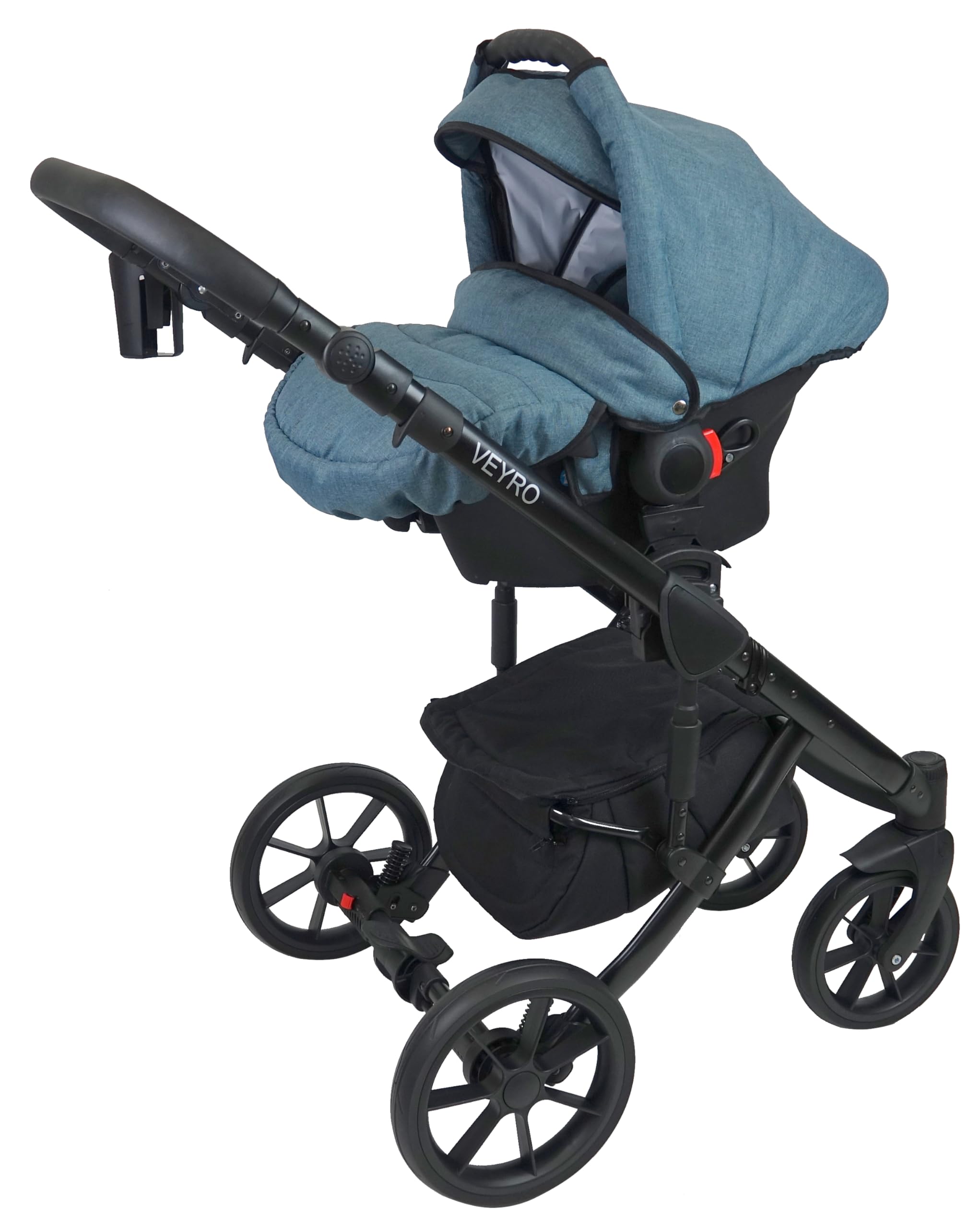 Passeggino BBtwin Veyro 3in1, carrello completo 3 pezzi trio. Blu