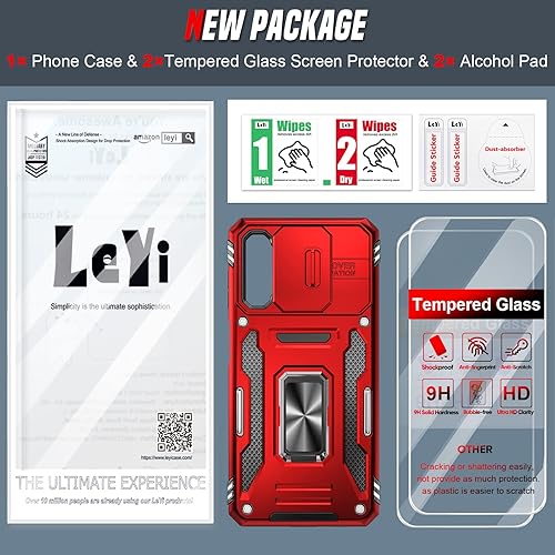 Miniatura 23 de LeYi Funda compatible con Samsung Galaxy A13 5G: funda para Galaxy A13 con funda deslizante para cámara + [2 piezas] protector de pantalla, funda