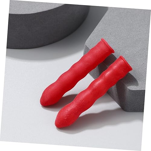 Miniatura 7 de IMIKEYA 20 unids boquilla cubierta protectora calafateo tapas tapas de punta de calafateo sellador protector ing mangas sellado emulsión vidrio rojo