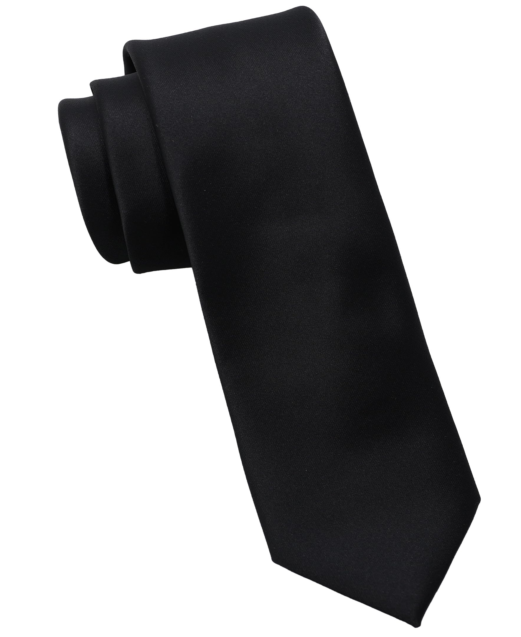 DKNY Men’s Black Solid & Pattern Necktie