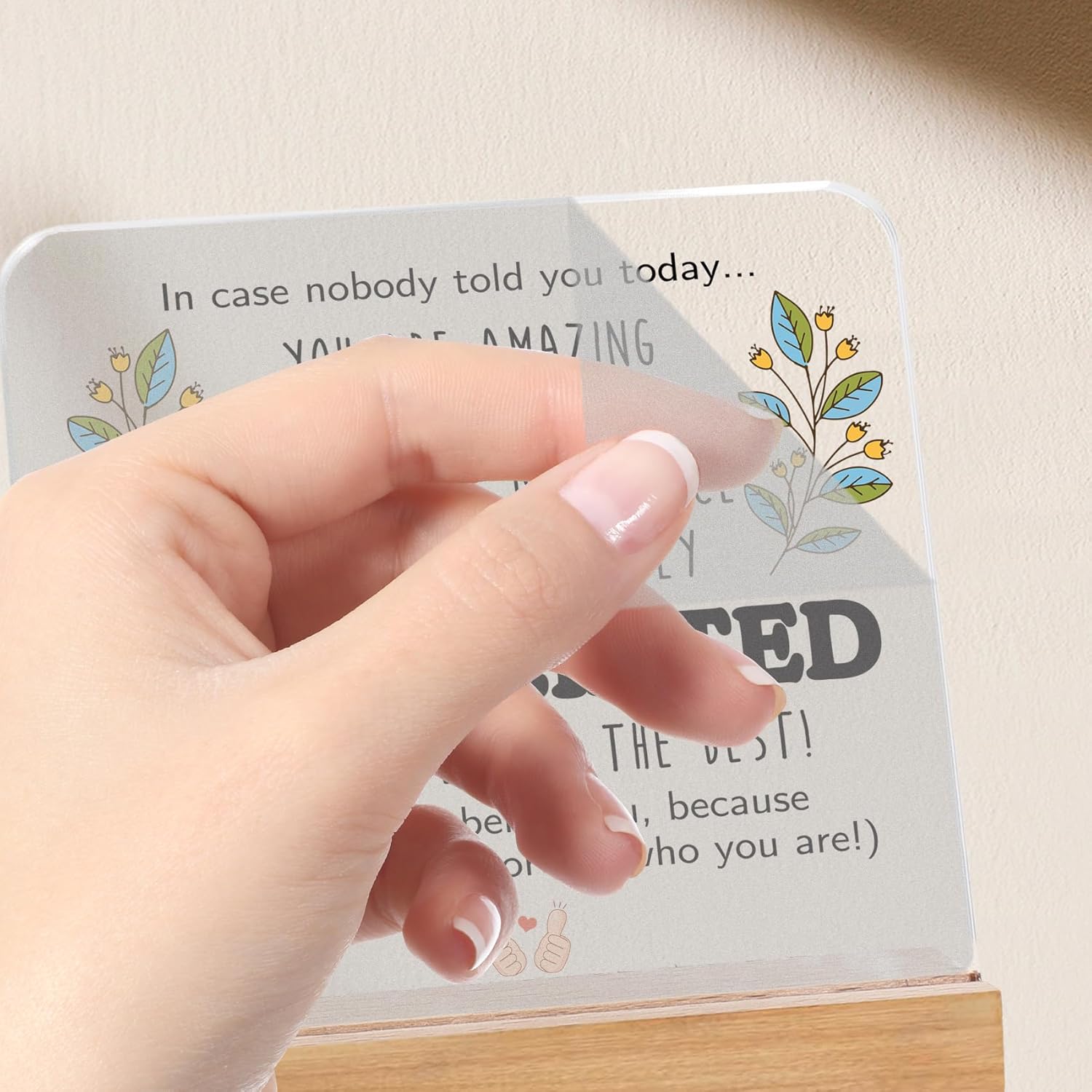 Inspirational Employee Appreciation Gifts,Thank You Gifts for Women Men - Teacher,Social Worker,Paraprofessional,Staff,Volunteer,Para,Assistant Principal,Coworkers,Arcylic Office Desk Decor - Image 2