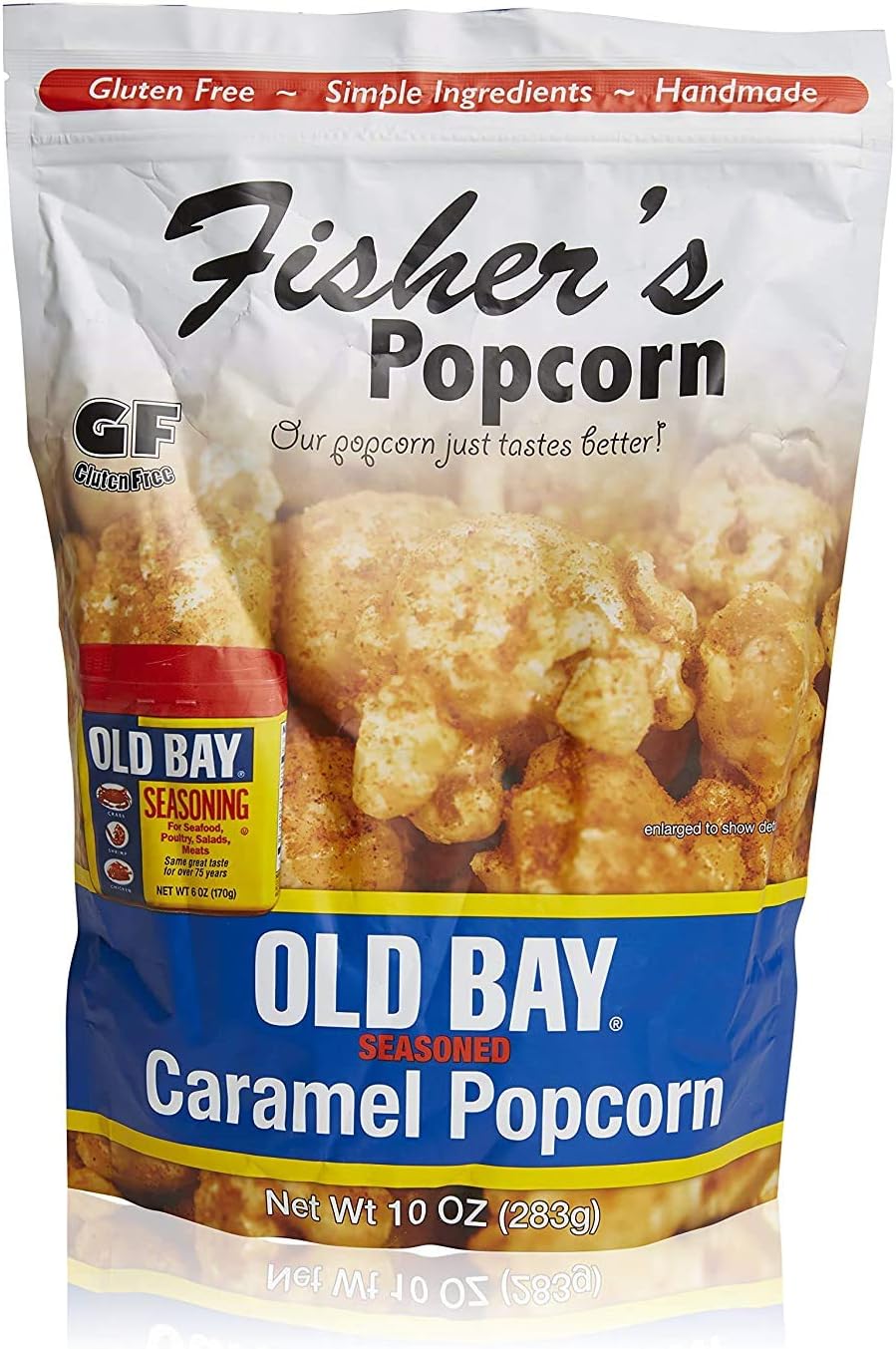 Fisher's Popcorn Old Bay Seasoned Caramel Popcorn