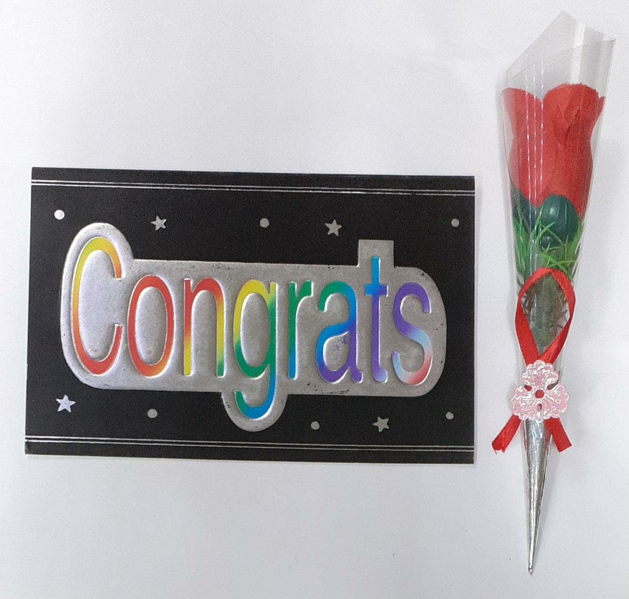 Onlinesalescantt Congrats on your success greeting card with red rose always knew you could do it.. because you possess that extr something witch maks you bettet than best ! you deserve 5053