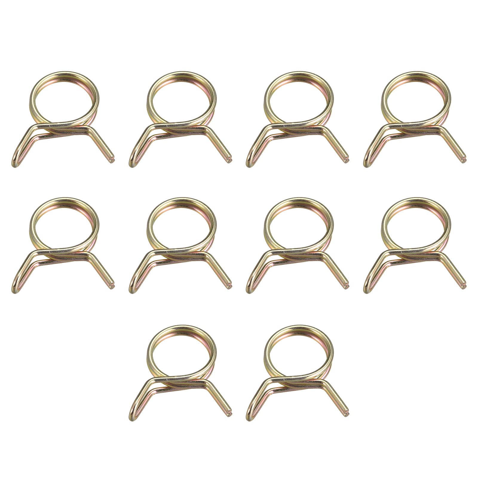 50 Colliers De Serrage Ressort Acier Inox 304 - Double Fil Pour Tuyaux Air, Eau, Carburant - Diamètre 9mm