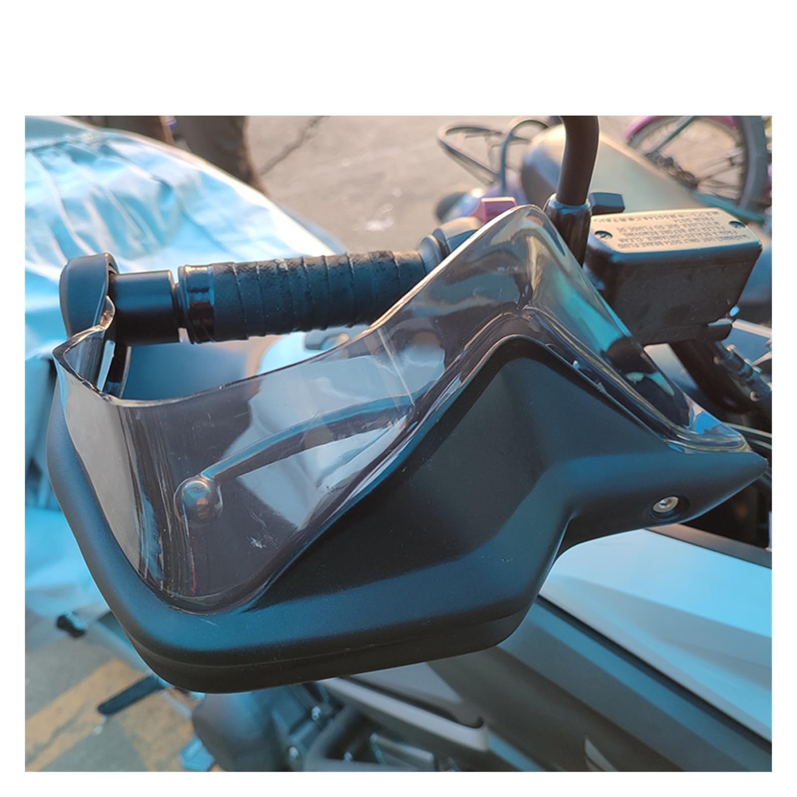 Protège-Mains De Moto Levier De Protège-Mains Moto pour KYMCO Xciting300 pour XCITING 250 300 400 pour Downtown 350I 300I Protecteur Guidon Protège-Mains Bouclier (Couleur : Yellow and Gray)