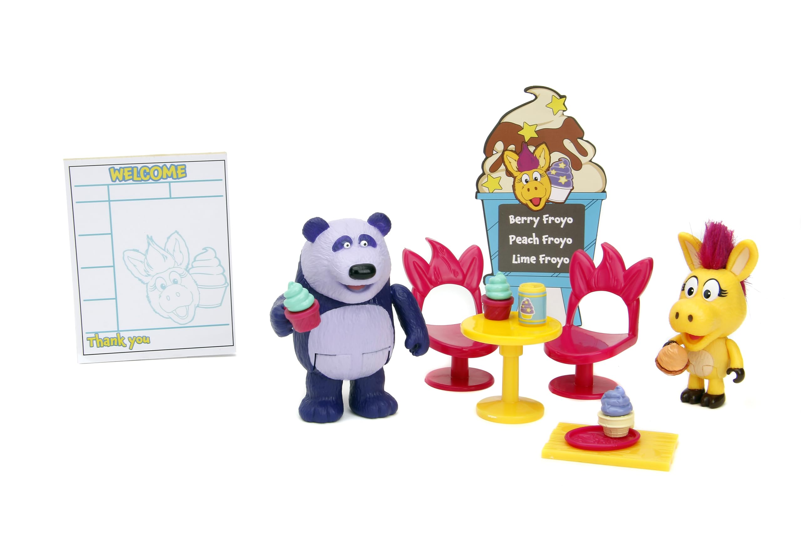 Amazon.com: Jada Toys Donkey Hodie Frozen Yogurt Truck Playset