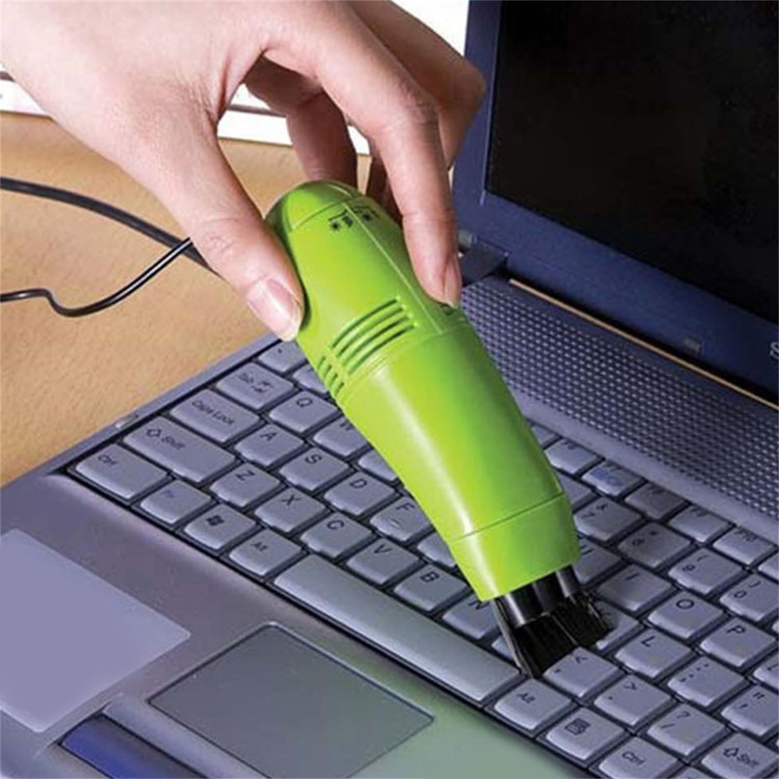 EBTOOLS USB Mini Vacuum Cleaner, Low Noise Large Capacity Portable Keyboard Cleaner with USB Interface for Computer Keyboard, Laptop, Desk (Green)