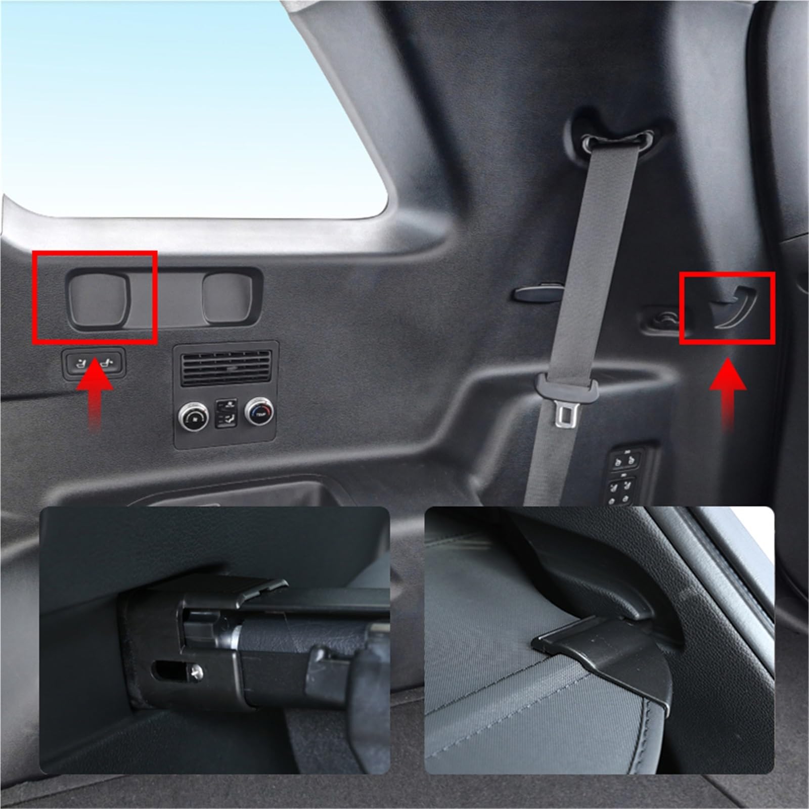 Einziehbare Kofferraum-Frachtabdeckung Für Hyundai Für Santa Fe 7 Sitze 2019 2020, Schild Privatsphäre Gepäckraumabdeckung