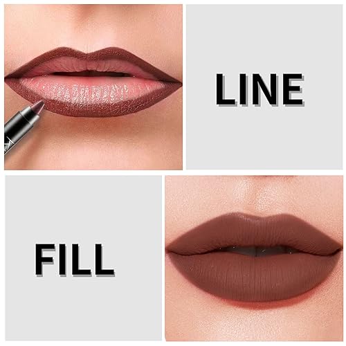 Miniatura 8 de Boobeen Lápiz labial mate, lápiz labial, lápiz labial mate terciopelo cremoso, cobertura completa, alto pigmento, impermeable, no se decolora, tinte