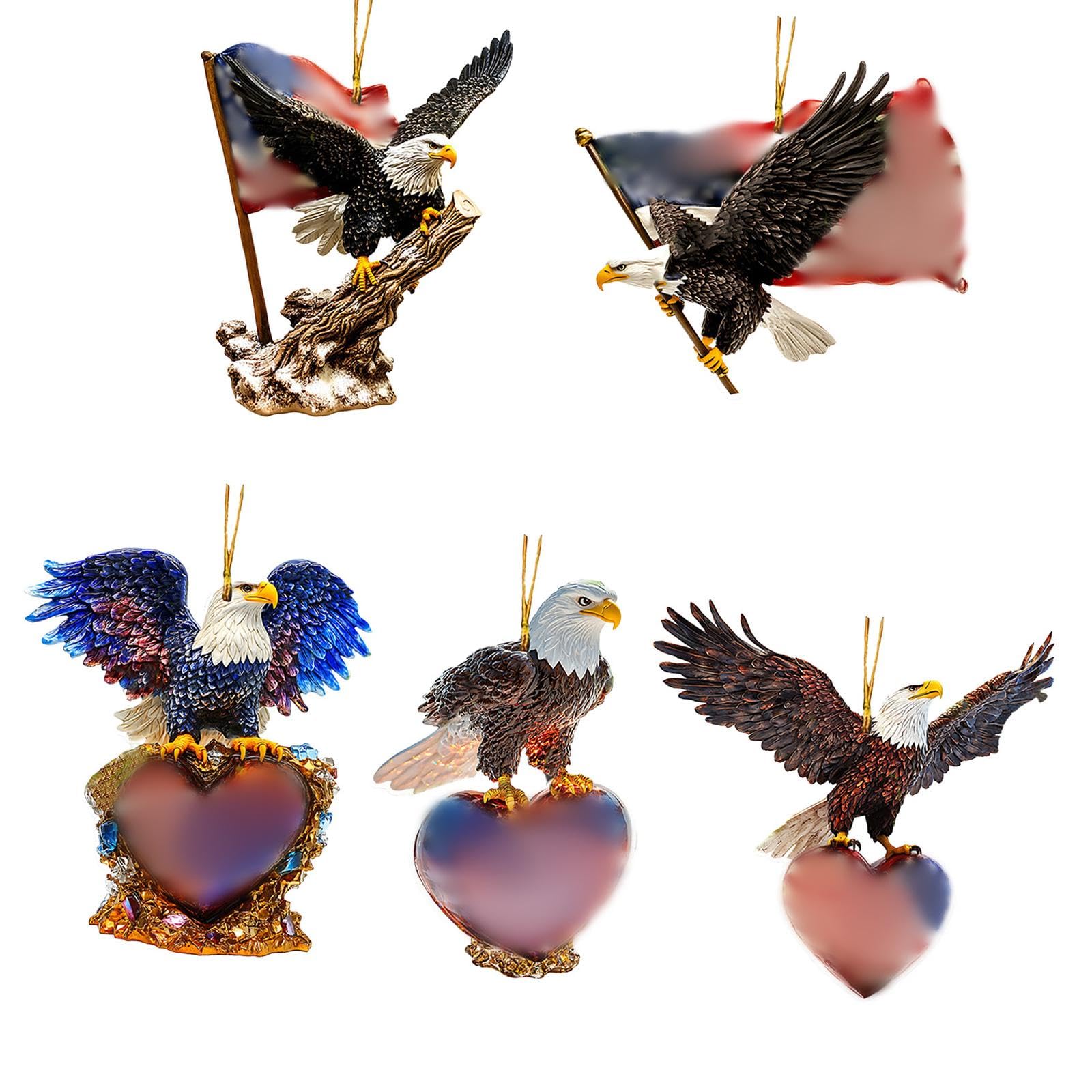 Yhplxyuus Of 5 Independence Day Hanging Star Decorations Star Ornament for Creating a Festival Ambiances for Home or Event Patriotic Tree Pendants