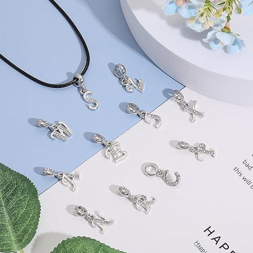 Miniatura 4 de CHGCRAFT Cuentas espaciadoras colgantes de aleación europeas colgantes de plata antigua para cadena de serpiente europea, pulsera y fabricación de