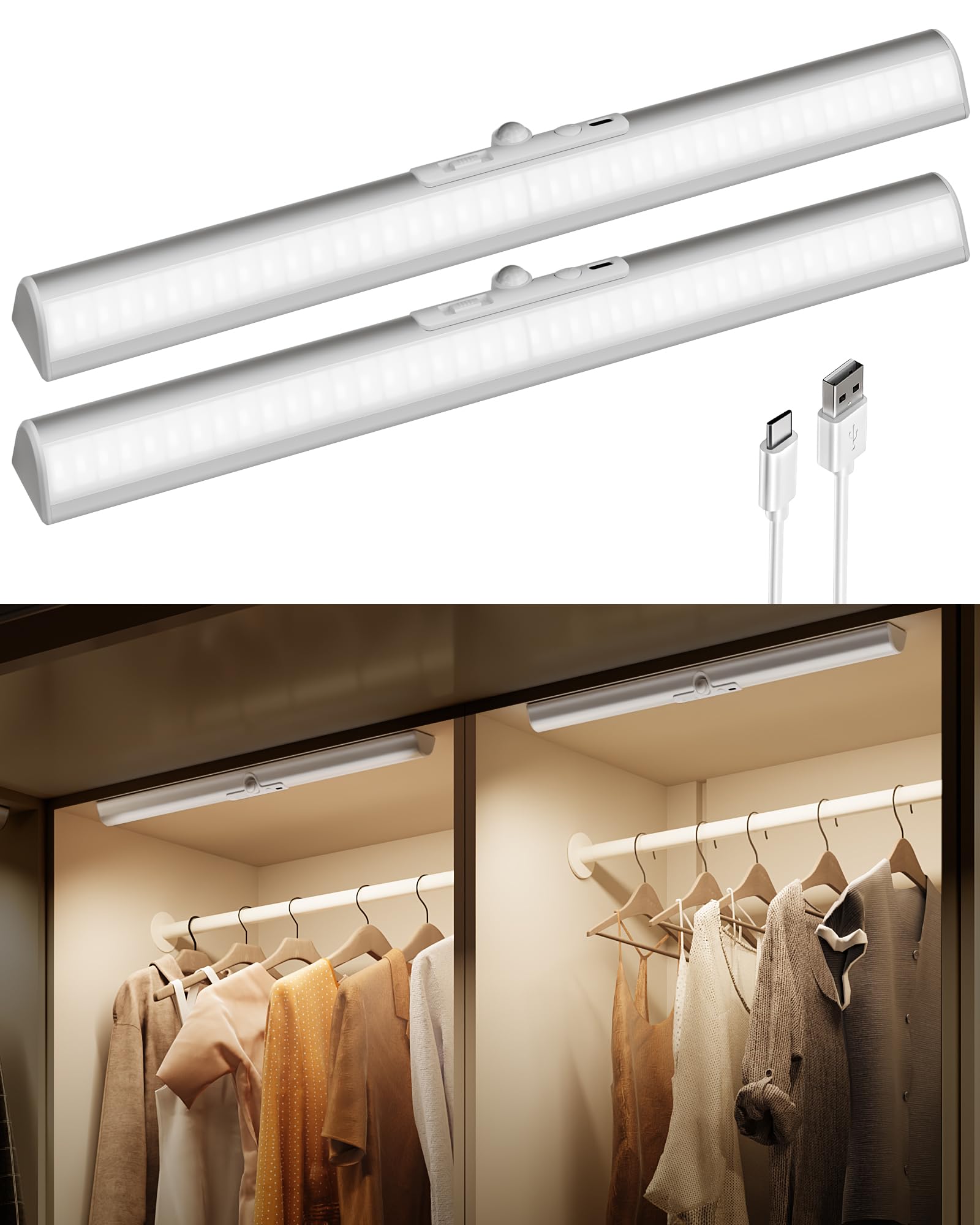 EZVALO 17-Inch Motion Sensor Closet Lights