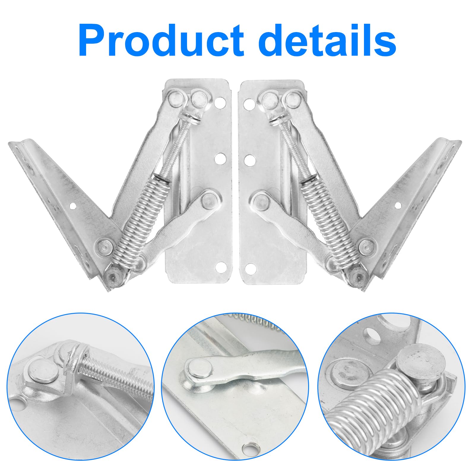 Cupboard Hinges, Kitchen Door Hinge, One On Each Side, 90° Precise Limit Design, Suitable for Cabinets Doors - Image 4