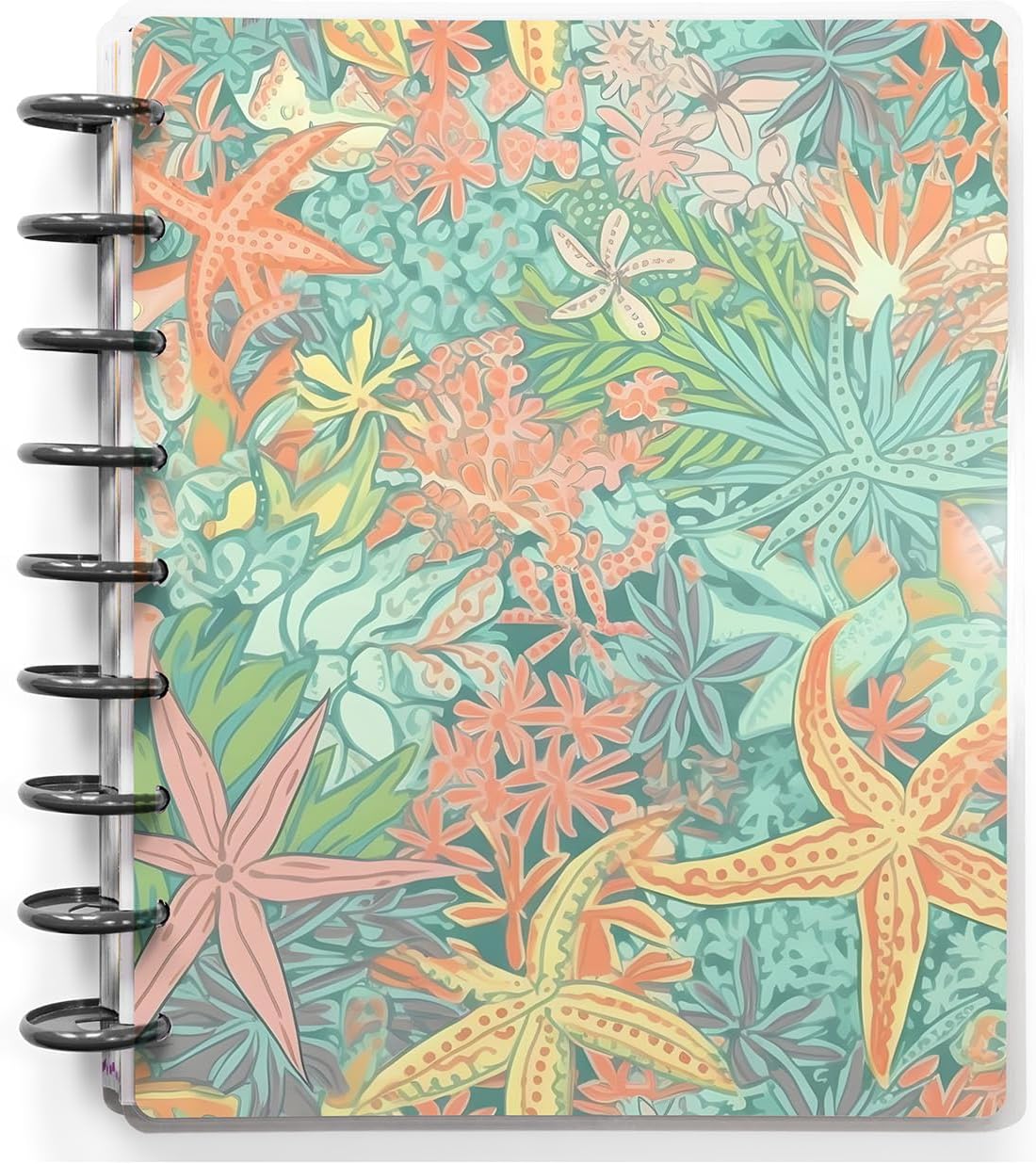 Vegan PU Leather Cover for Classic Size 9-Disc Planners Comes With Free 9 Black Discs. Fits Medium Size Planners, Accessories for NOTIQ Midi 9-Disc (L2), Inkwell Press planners (CoverPUBlack)