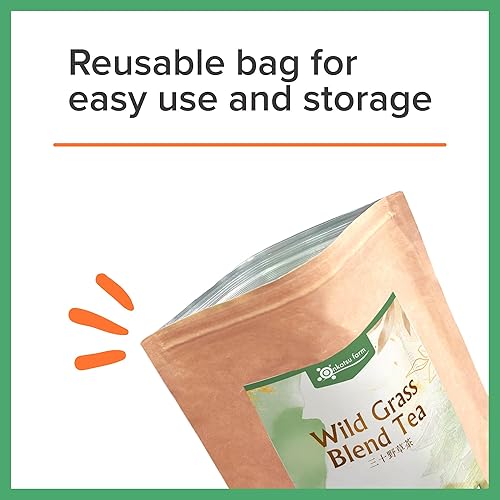 Miniatura 6 de Onkatsu Farm Té de mezcla de hierba silvestre - 0.11 oz x 30 bolsas de té bajas en cafeína - Té japonés producido en Japón
