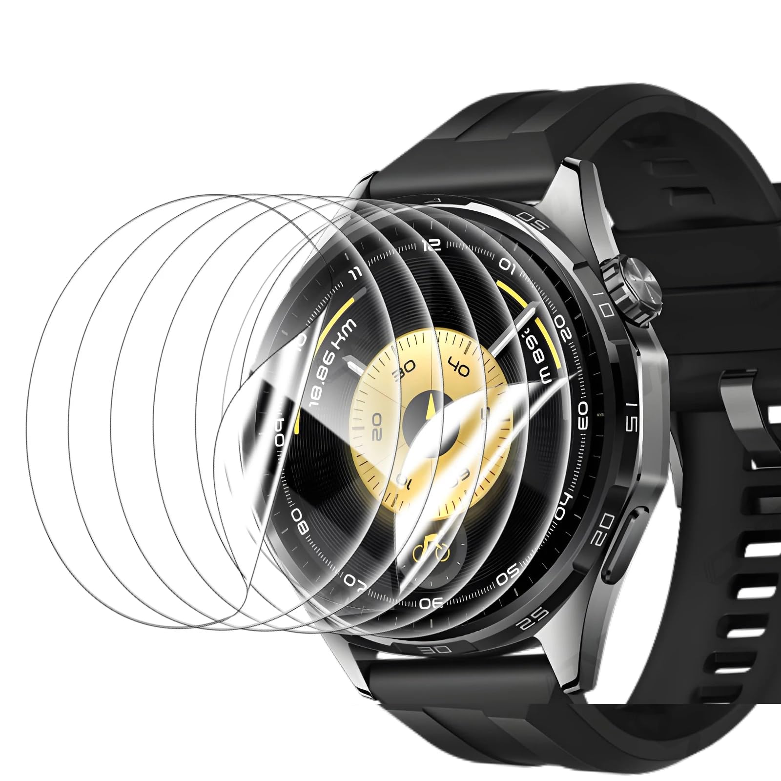 Snailcanfly Hydrogel Film 5pcs für Huawei Watch GT 6 41 mm 1.32