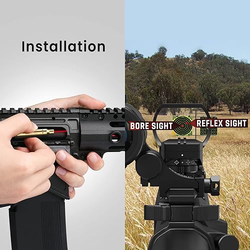 Vista 3 de Feyachi Bore Sight 9MM/223 5.56/12GA Red Dot Laser Zeroing Bore Sighter Pistol Laser Boresighter with 3 Sets Latón