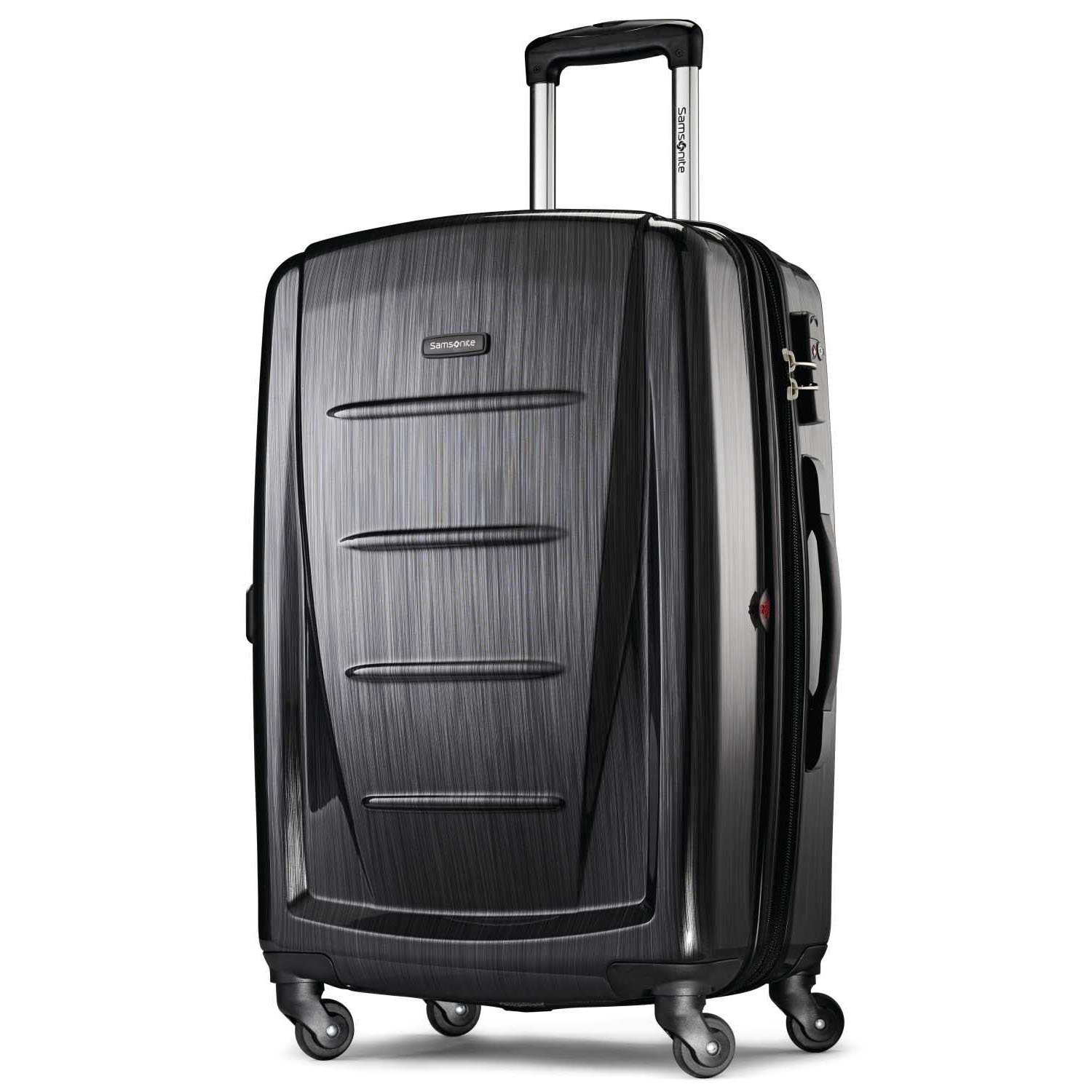 Samsonite Winfield 2 - 20-Inch Hardside Luggage with 360° Spinner Wheels, TSA Lock, Airline Approved - Brushed Anthracite