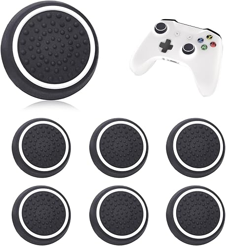Zodazoqa Lot de 6 Capuchons de Protection en Silicone pour Joystick analogique, 
