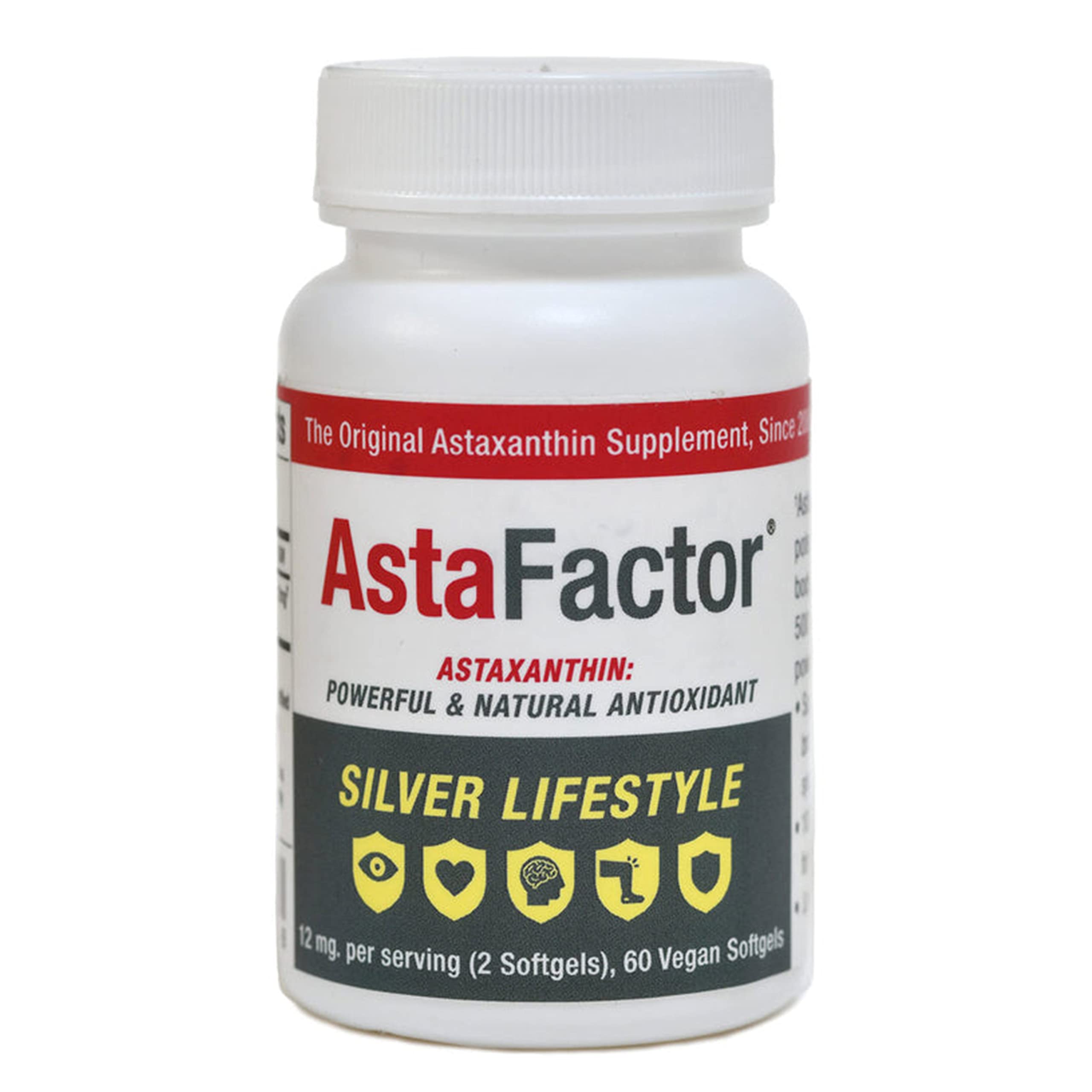 Silver Lifestyle Astaxanthin Supplement 60 ct. Softgels