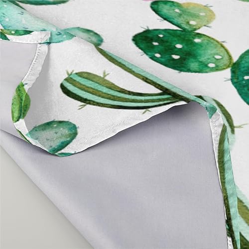 Miniatura 4 de Juego de 6 servilletas de tela de flores de cactus de 20 x 20 pulgadas, suculentas, cactus, floral, lavables, reutilizables, servilletas de cocina,