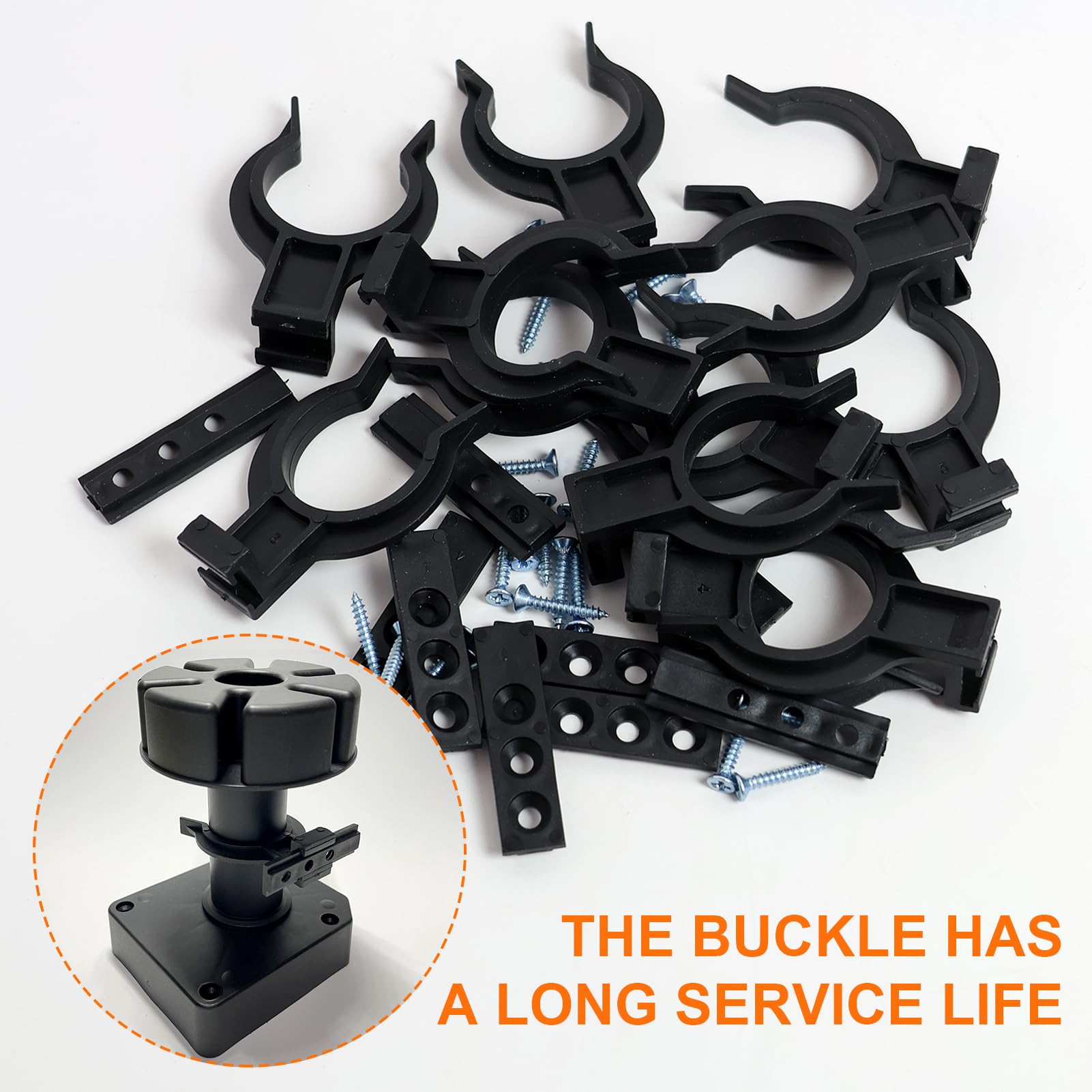 Gancio Per Zoccolo Cucina - 15 Pezzi, Clip Per Fissare Battiscopa A Mobili, Universale - Foto 2