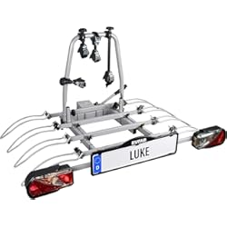 Portabicis Lanza Caravana 3 Bicis EUFAB 11514 Luke - Portabicicletas de Enganche para 4 Bicicletas
