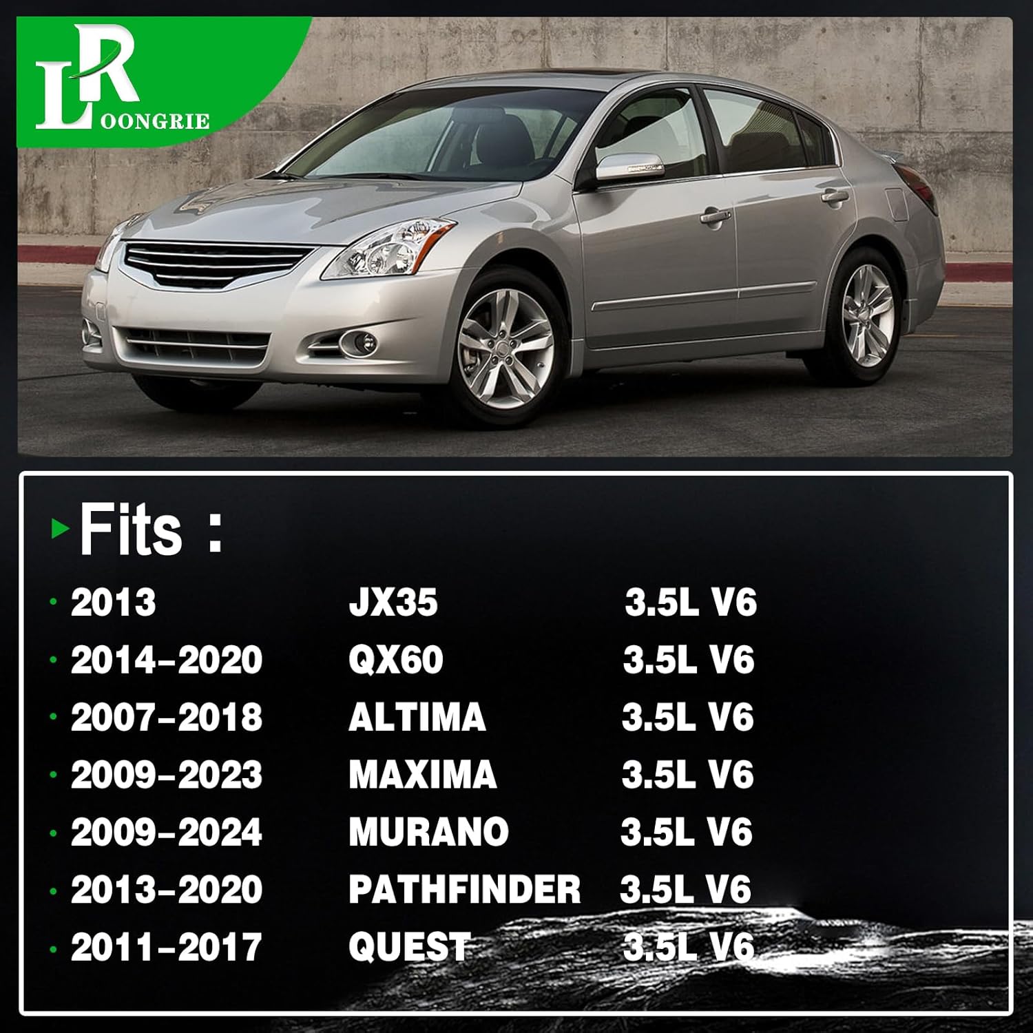 Engine Motor Mount Compatible with Maxima 2009-2023 & Altima 2007-2018 & Murano 2015-2024 & 2013-2020 QX60 JX35 Pathfinder & 2011-2017 Quest 3.5L V6 Engine Replace OE A4365HY 9625 EM5867 1pcs