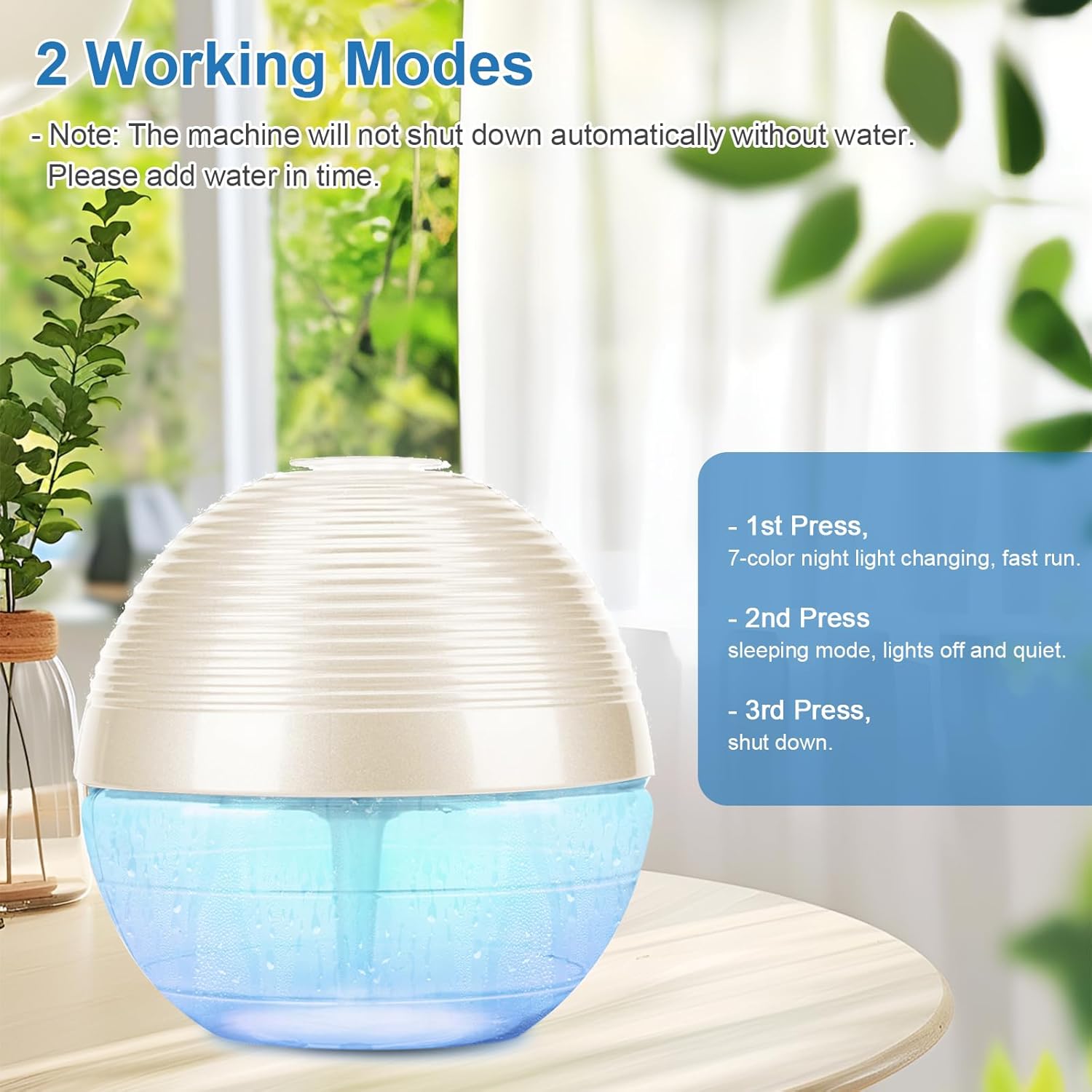 2 Units of Water-Based Air Purifier - Plus a Set of Fragrance Essential Oils